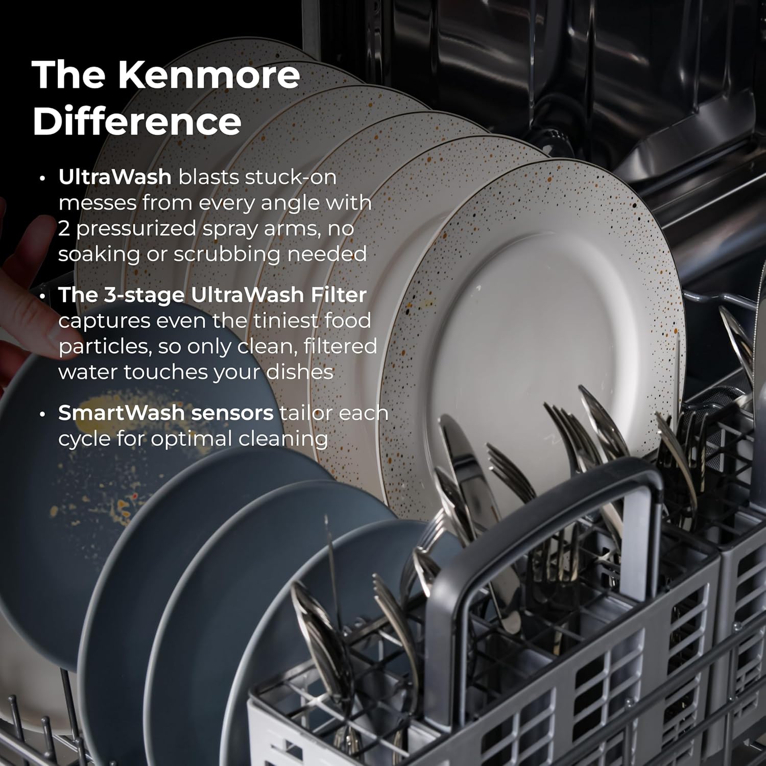 Kenmore 24" Built-In Dishwasher - White