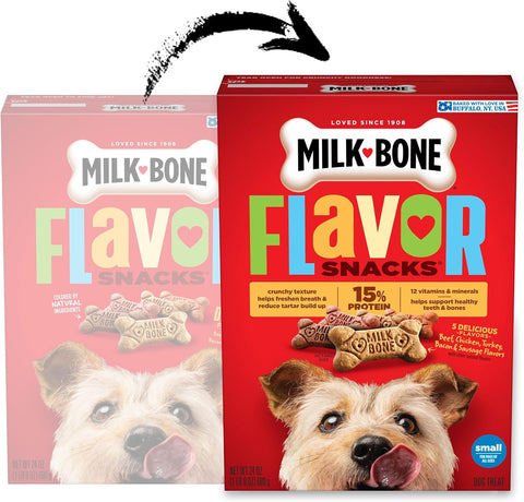 Milk-Bone Flavor Snacks, Small Dog Treats, 24 Oz.