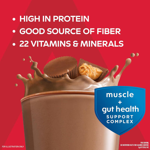 Atkins Strong High Protein Shake, Chocolate Peanut Butter Flavored, 12 CT