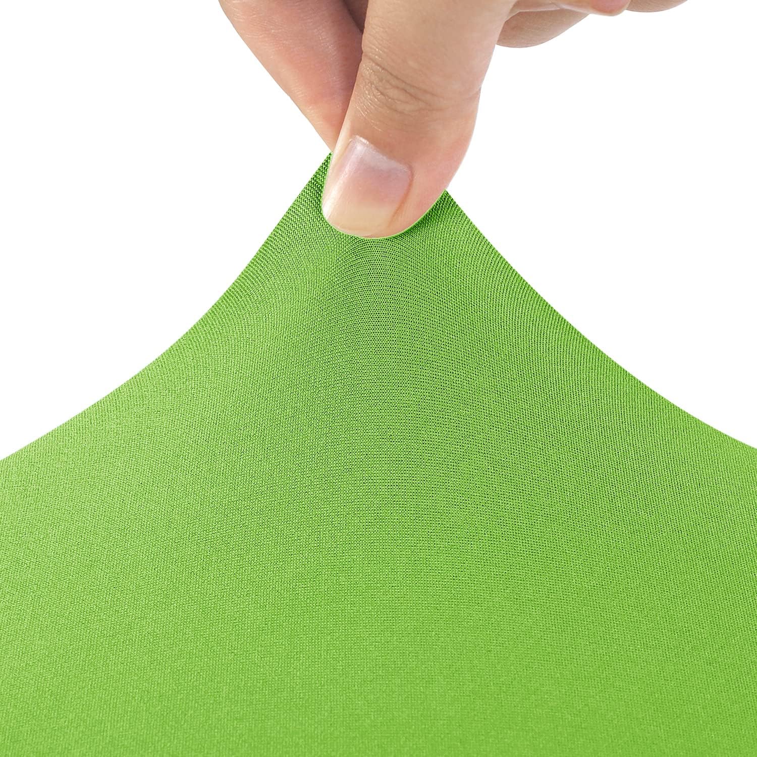 Peomeise 4FT Spandex Table Cover Rectangular Stretch Spandex Tablecloth (Apple Green,4FT)