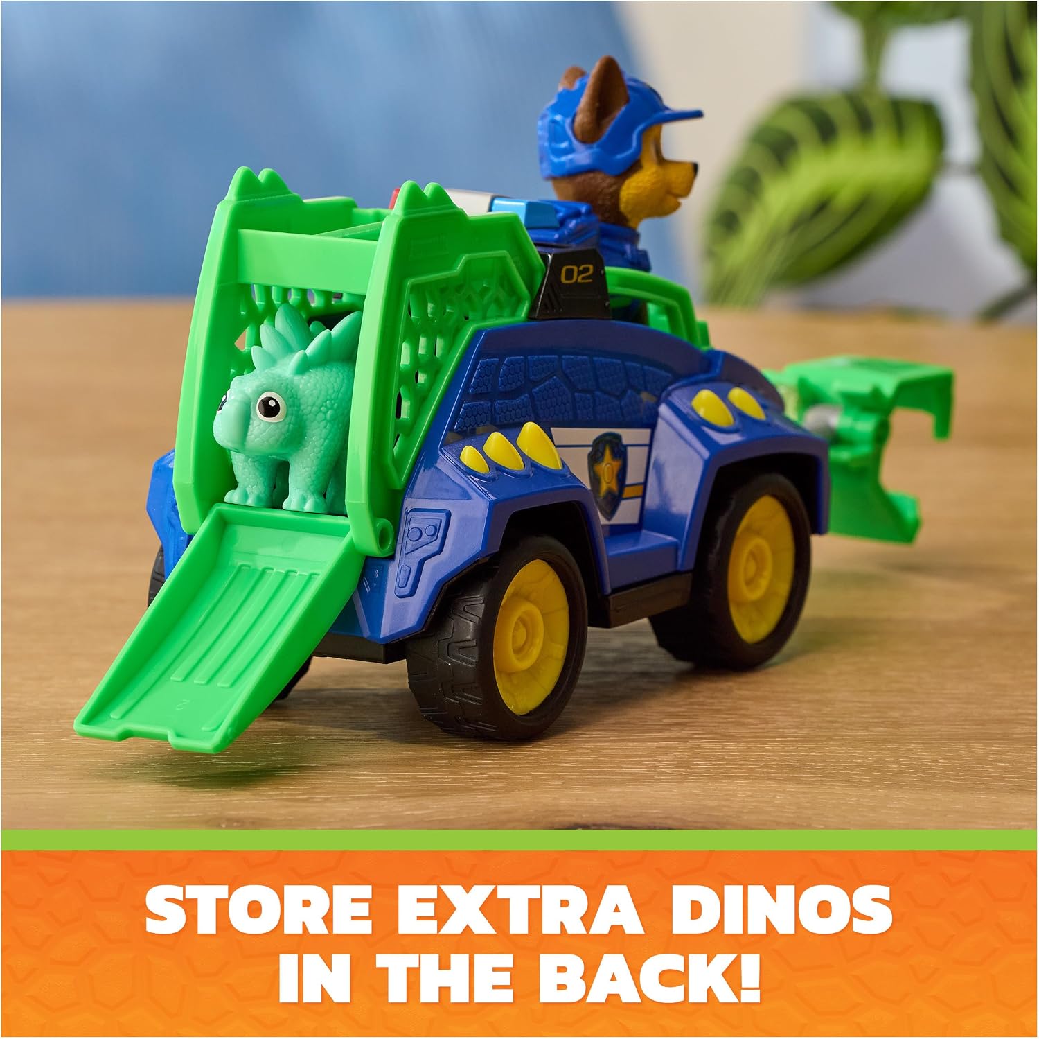 PAW Patrol The Dino Movie Chase Dino Rescue Cruiser Toy Car Vehicle