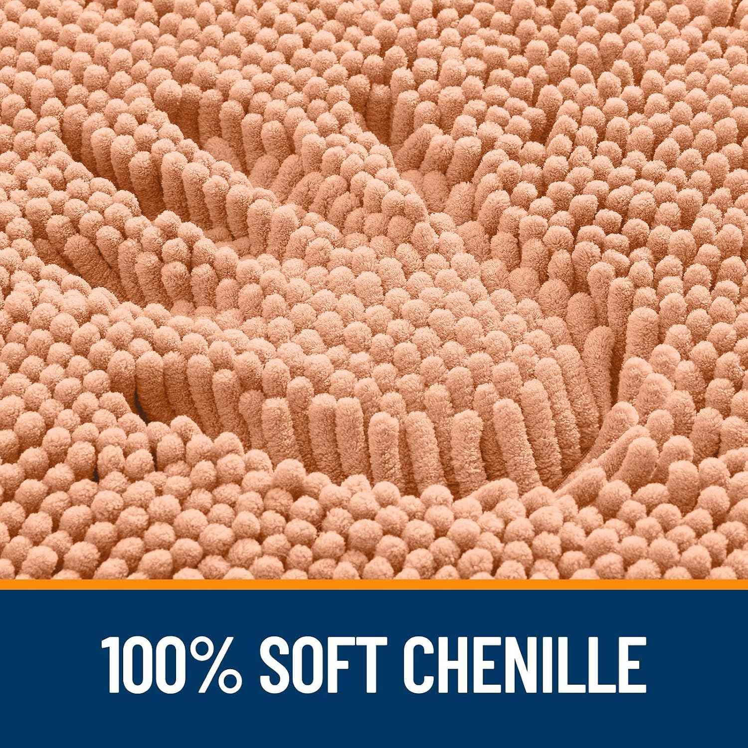 OLANLY Bathroom Rugs 36x24, Extra Soft Absorbent Chenille Bath Rugs