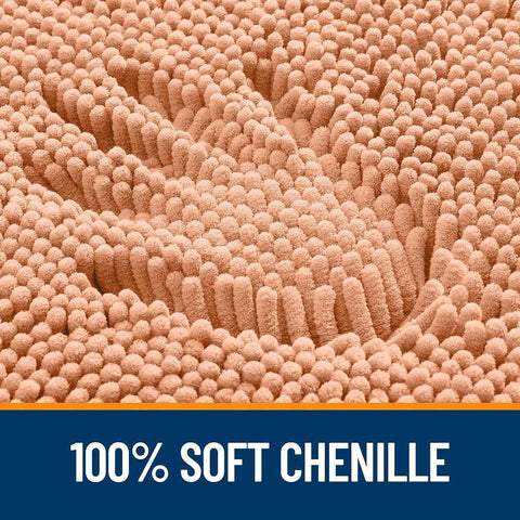 OLANLY Bathroom Rugs 36x24, Extra Soft Absorbent Chenille Bath Rugs