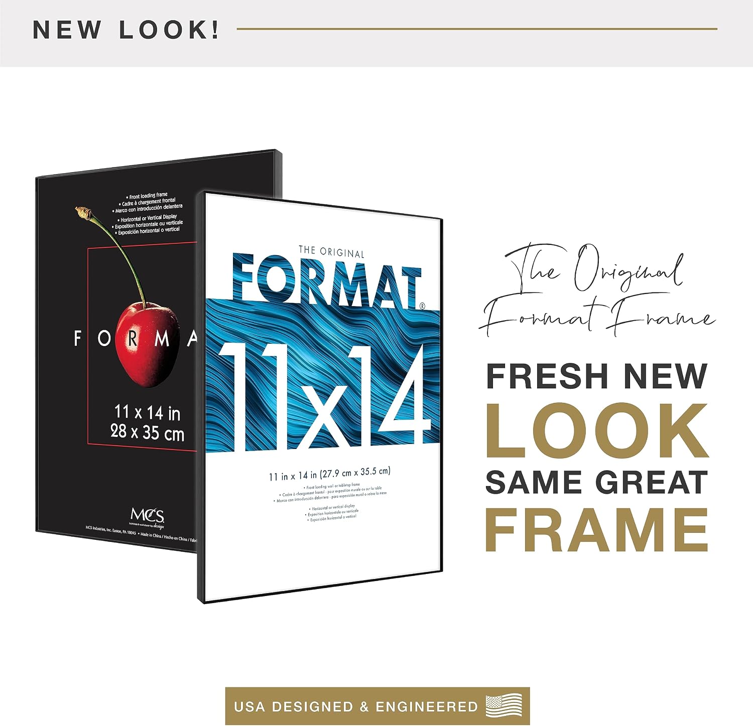 MCS Format Picture Frame, 11x14, Black, Gallery Wall, 6-Pack