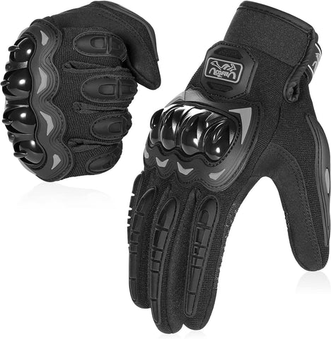 COFIT Motorcycle Gloves Breathable, Touchscreen Motorbike Gloves Anti-Slip with Good Grip Hard Knuckles Protection for Men Women Motocross, BMX ATV MTB Cycling, Road Racing
