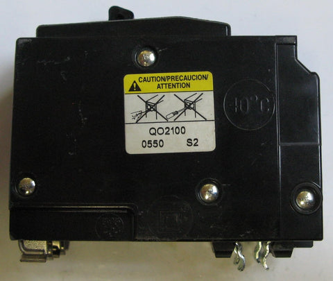 Square D Type QO 2-Pole Molded Case Circuit Breaker 100A QO2100