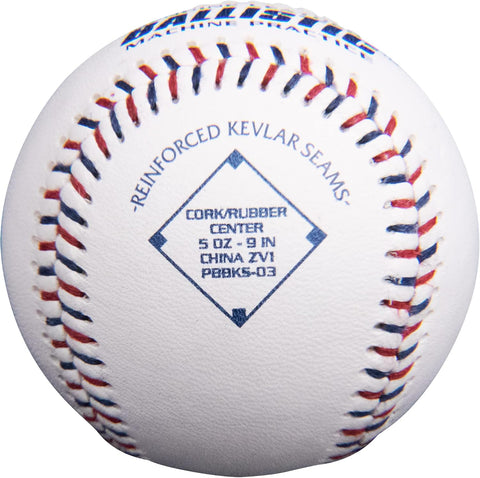 Baden Ballistic Leather Pitching Machine Baseballs | Durable Leather Construction for Consistent Performance, 12-Pack