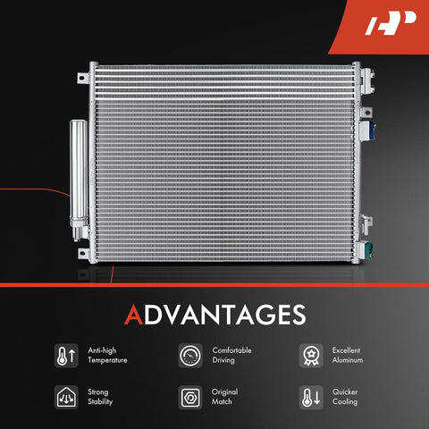 A-Premium Air Conditioning Condenser Compatible with Chrysler & Dodge