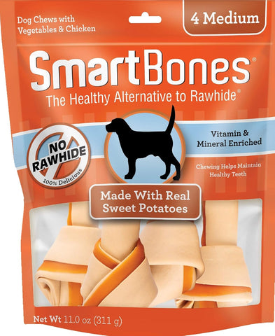 SmartBones Medium Chews, Treat Your Dog to a Rawhide-Free Chew Made with Real Meat and Vegetables