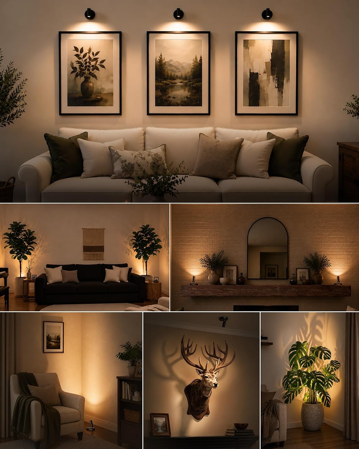 EZVALO Indoor Spotlights, Picture Lights for Wall, Uplights