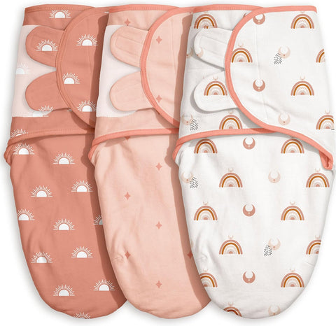GLLQUEN BABY Swaddles for Newborns 0-3 Months, Adjustable & Easy Fastener