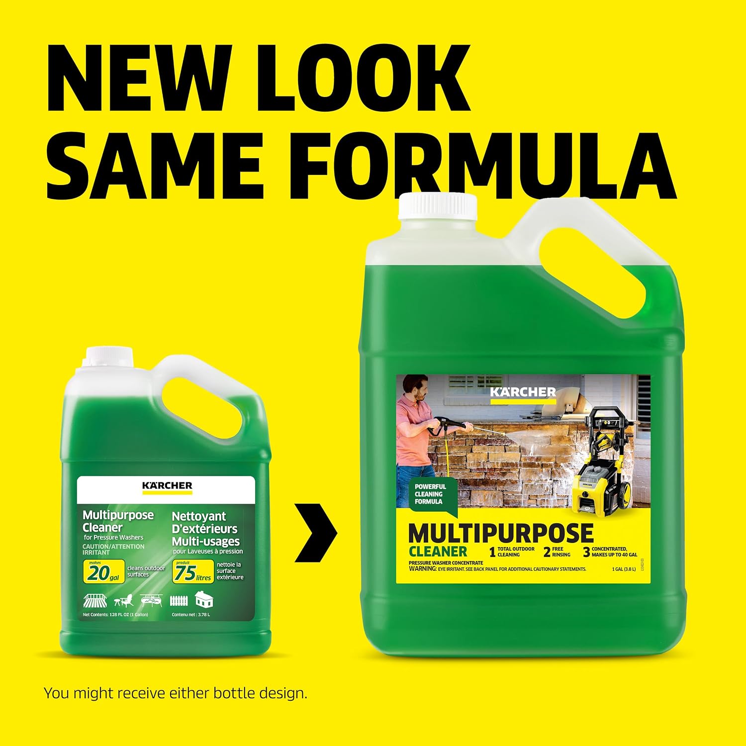 KÄRCHER Multi Purpose Pressure Washer Detergent, Highly Concentrated