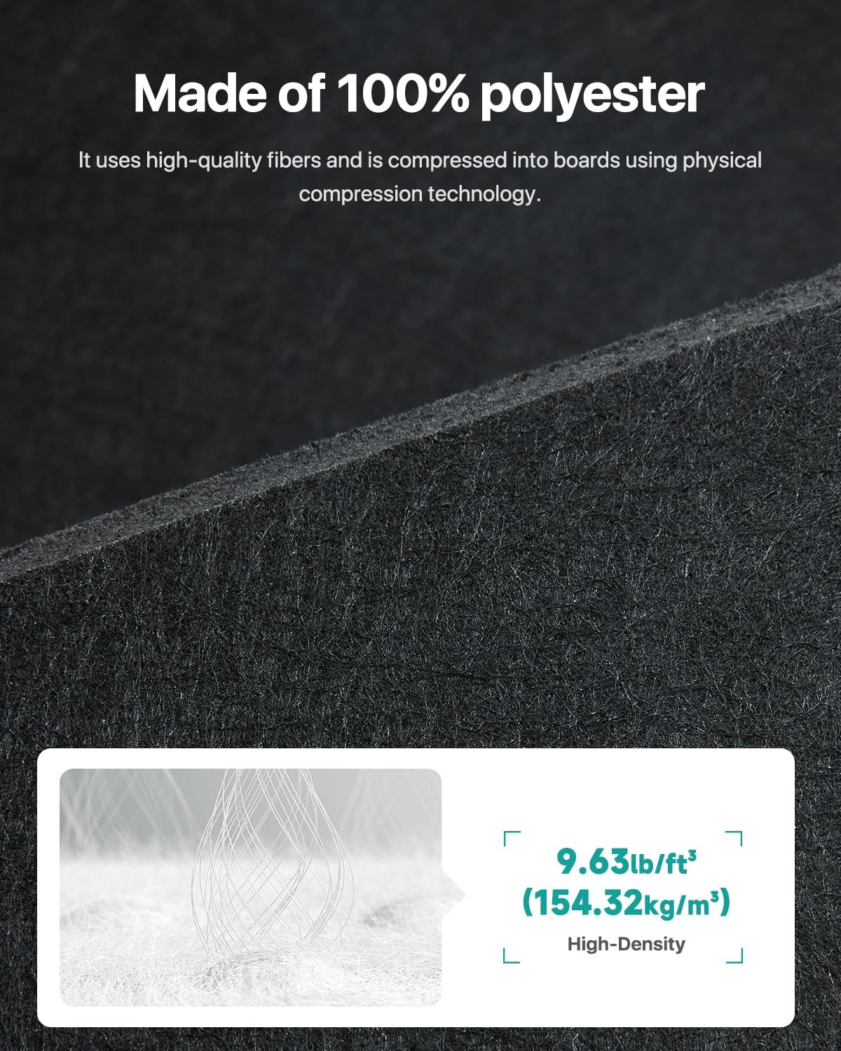 Soundsbay Hexagon Acoustic Panels, Self-Adhesive 18 Pack Sound Panels