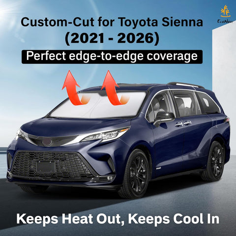 Toyota Sienna EcoNour Car Windshield Sunshade 2021-2026