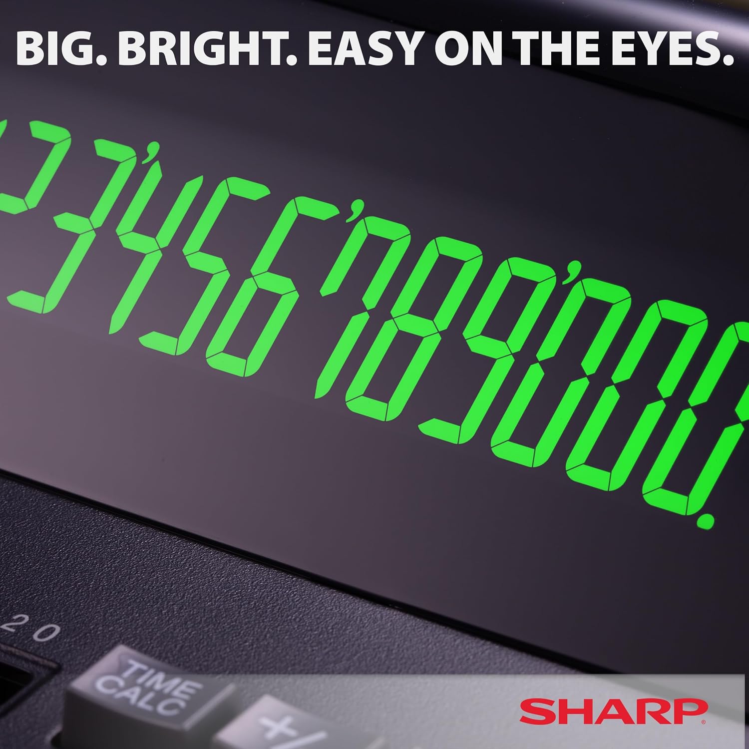 Sharp 12-Digit Two-Color Print Calculator, Black (EL2196BL)