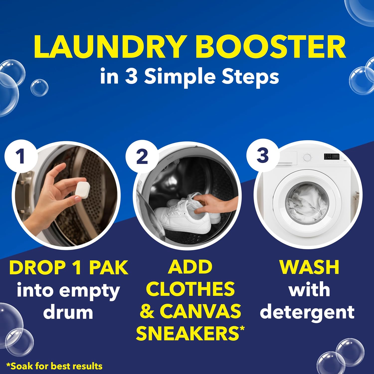 OxiClean White Revive Laundry Whitener & Stain Remover Power Paks, 24 Count