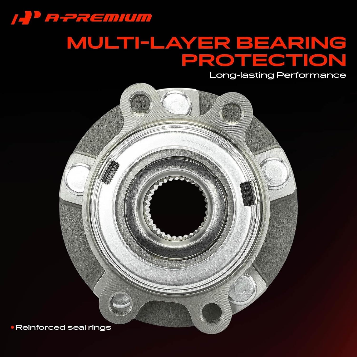 A-Premium 2 x Front Wheel Bearing and Hub Assembly with 5-Lug