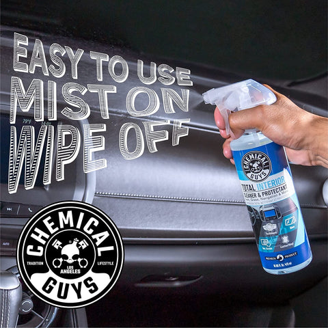 Chemical Guys Total Interior Cleaner and Protectant, Safe for Cars, Trucks, SUVs, Jeeps, Motorcycles, RVs & More, 32 fl oz