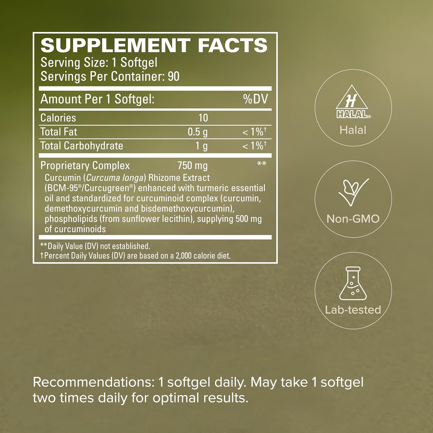 Terry Naturally CuraMed 750mg - Pain & Inflammation Relief - 90 Count