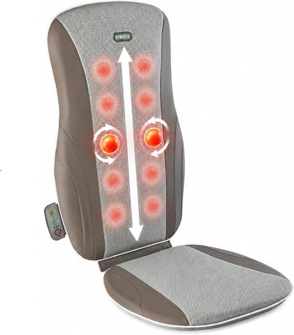 Homedics Shiatsu Back Massager Cushion with Heat, Deep Kneading Massage