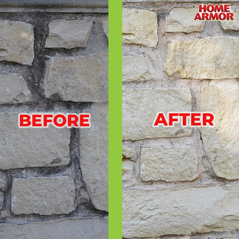 Home Armor Outdoor Cleaner+, 64 oz., Remove Stains from Mold, Mildew, Algae, Dirt and Grime for Visible Results in Seconds, No Scrubbing Required, Plant Safe When Used as Directed