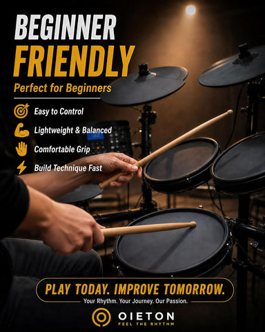 5A Drum Sticks Bulk 36 Pairs, Maple Wood Drumsticks for Beginners