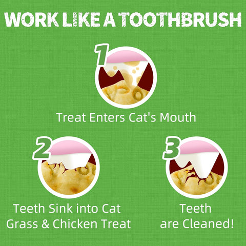 Just Try Cat Grass Jerky Treats for Indoor Cats, 16 oz