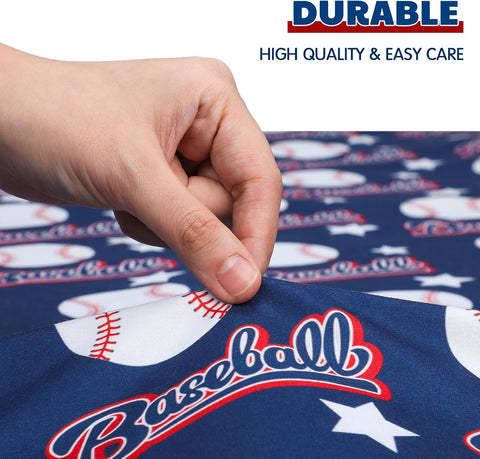 Vitalcozy 4 Pcs Baseball Crib Sheet for Standard Nursery Decor