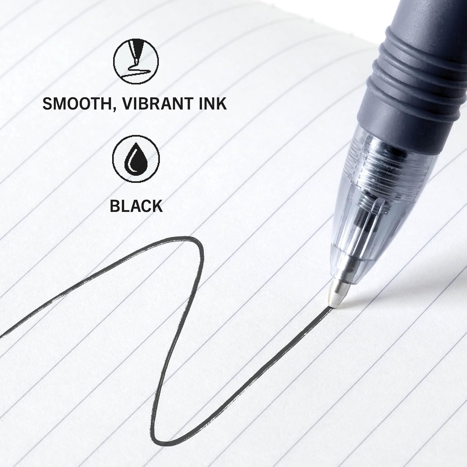 Zebra Pen Z-Grip Retractable Ballpoint Pen, Black Ink, 1.0mm, 18-Pack