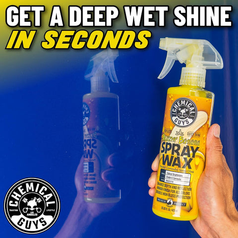 Chemical Guys, Blazin' Banana Carnauba Spray Wax, High Gloss Shine, 16 oz