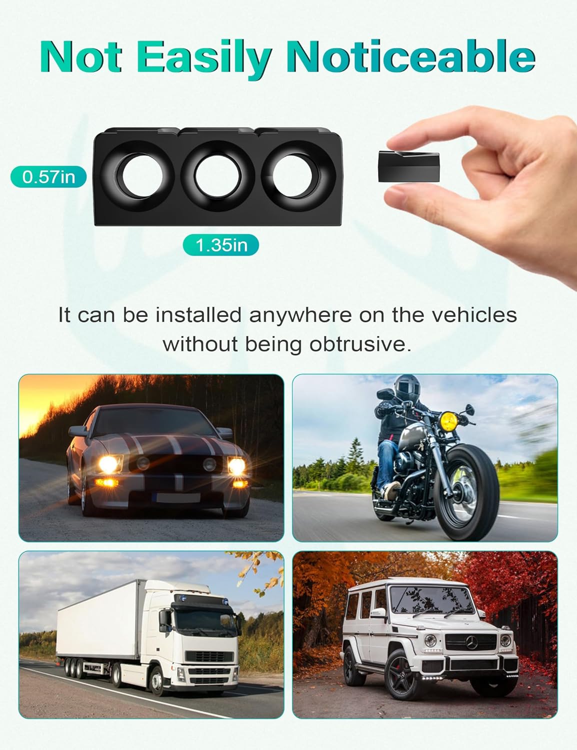 Elook Upgraded Deer Whistles for Car,Three-Horn,8 Pack