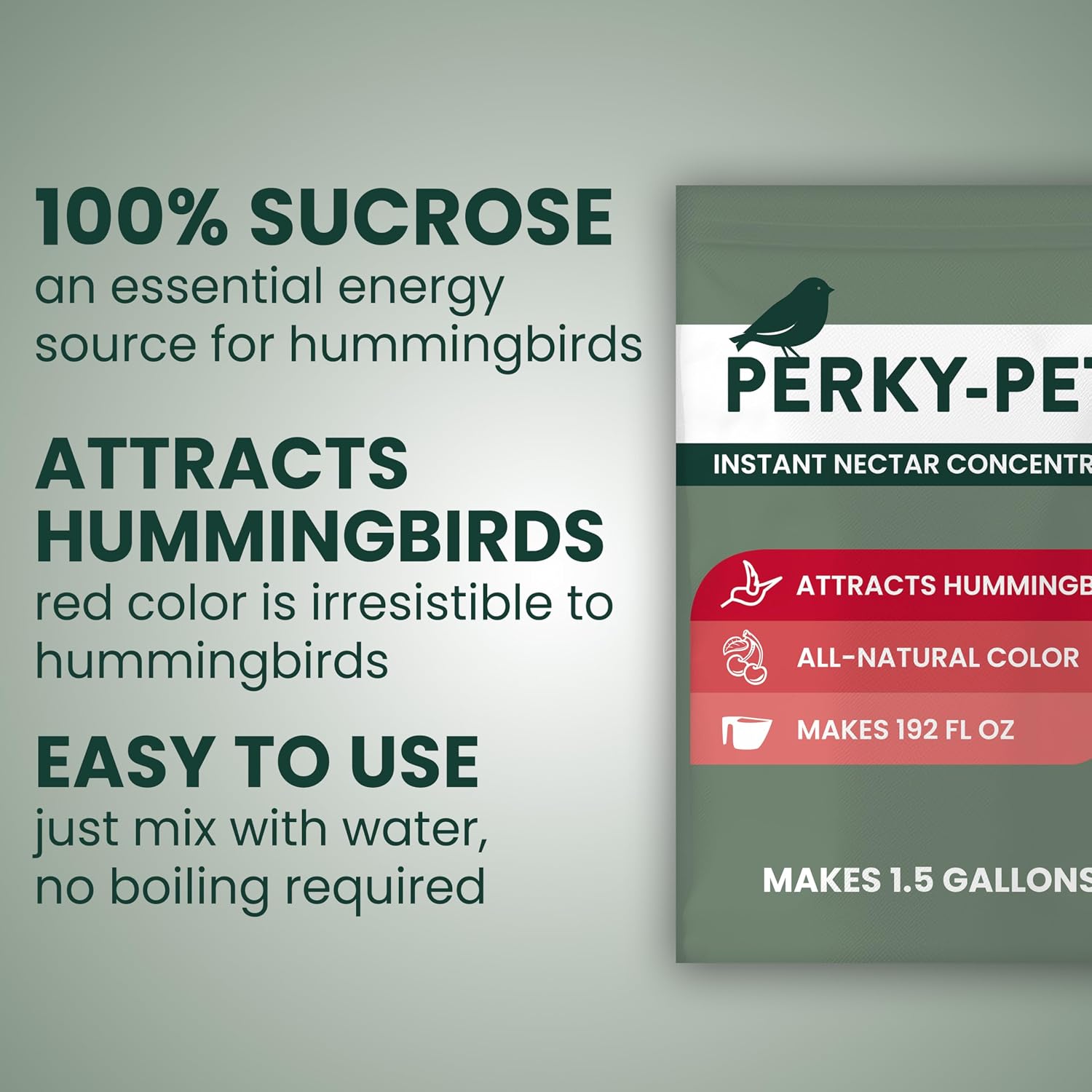 Perky-Pet Instant Hummingbird Nectar Concentrate, 2 lb Bag of Nectar Powder