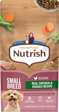 Nutrish Small Breed Dry Dog Food with Chicken, 5 lb. Bag (Rachael Ray)