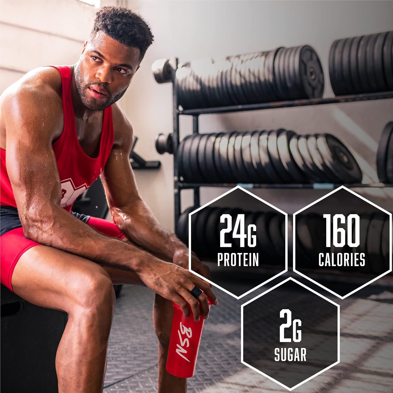 BSN SYNTHA-6 Edge Powder, Low Sugar, Strawberry Milkshake, 48 Servings