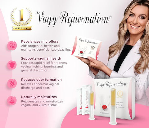Vagy Rejuvenation Herbal Gels - Application Vaginal Treatment - Natural Moisturizer for Dryness Treatment - Helps Vaginal pH Balance - Botanical Gel for Menopausal Women (10 Apl)