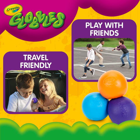 Crayola Globbles Fidget Toy (6ct), Sticky Stress Ball for Adults & Kids, Squishy Balls, Calming Sensory Gifts for Stress Relief