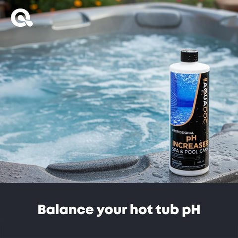 AquaDoc Spa pH Increaser - pH Up for Hot Tub Water Balance, 32 oz (2 Pack)