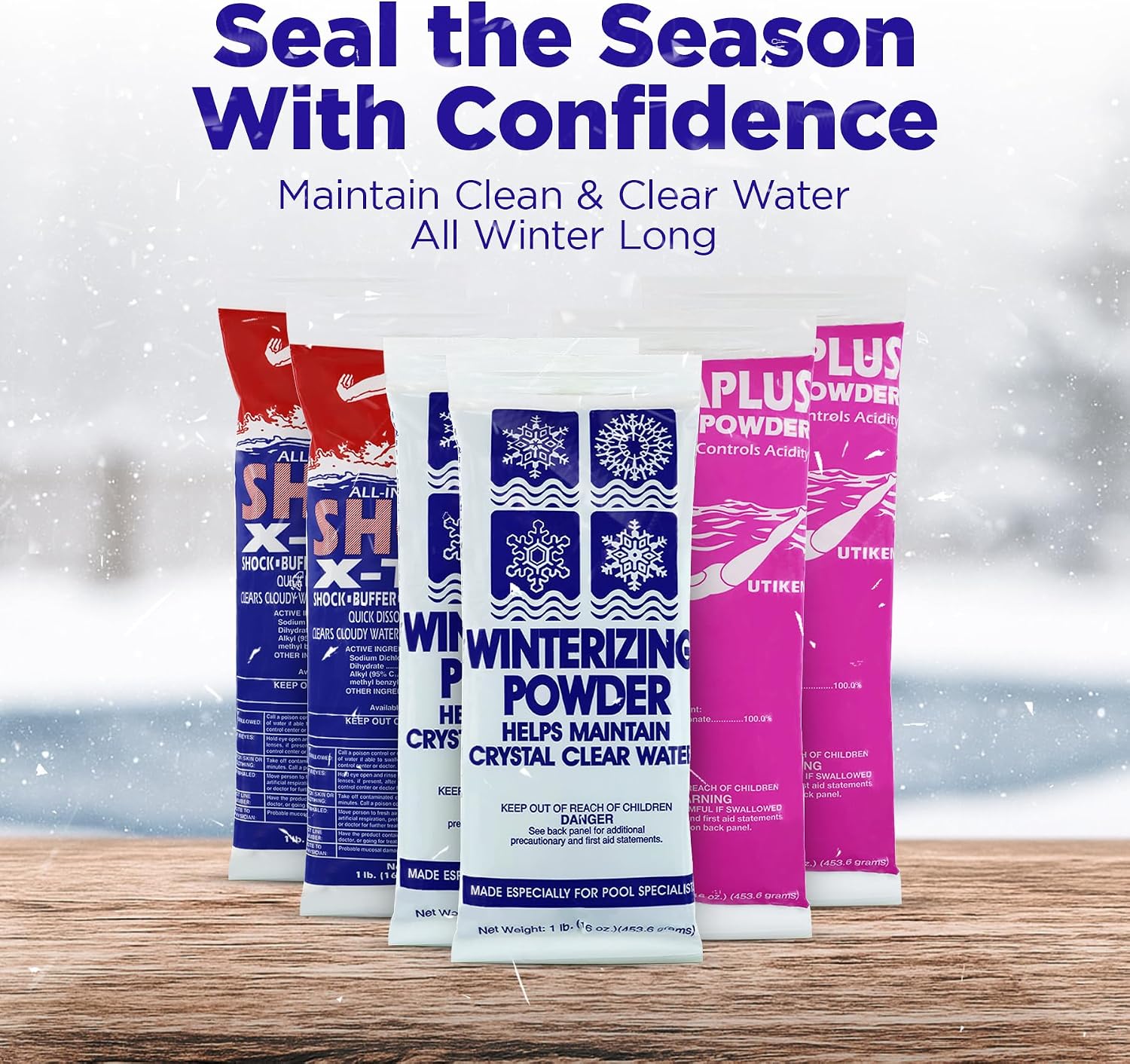 Rx Clear Pool Closing Kit | Up to 20,000 Gallons | Pool Winterizing Kit