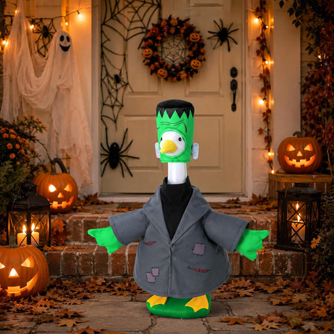 2 Pcs Halloween Monster Goose Outfits, Grey Porch Goose Monster Costume