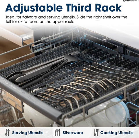 Sharp SDW6757ES 24 in. Top Control Handle 45 dBA Dishwasher