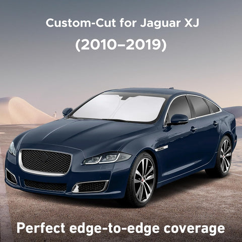 EcoNour Windshield Sunshade Compatible for Jaguar XJ 2010-2017 2018 2019