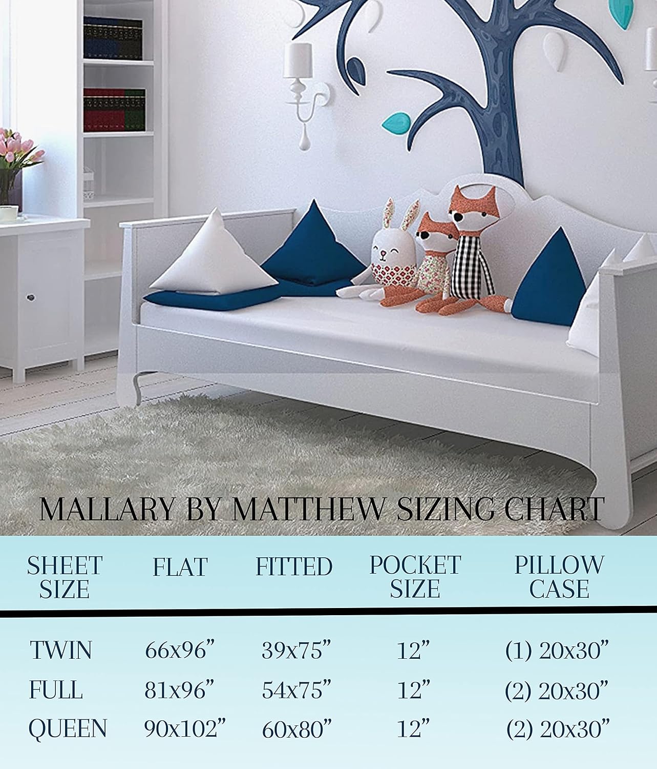 MALLARY BY MATTHEW Kids Super-Soft 100% Microfiber Print Sheet, Sports, Queen