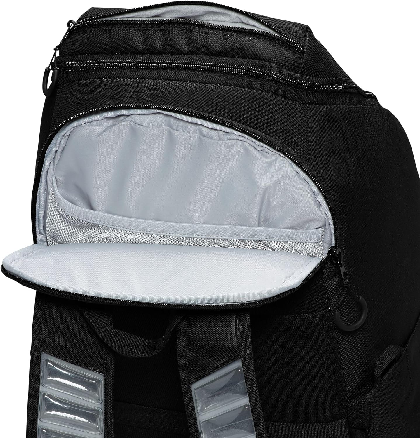 Nike, Unisex, Varsity Elite Backpack (32L), Black/Black/Metallic Silver, One Size
