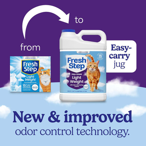 Fresh Step Advanced Odor Shield Light Weight Clumping Litter, 11.5 lb., 2Pk