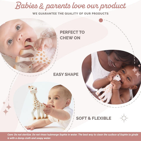Sophie la girafe Original Teether for Babies, Natural Rubber, Soothes Sore Gums, Easy to Grip, Sensory Development, Classic Toy Since 1961
