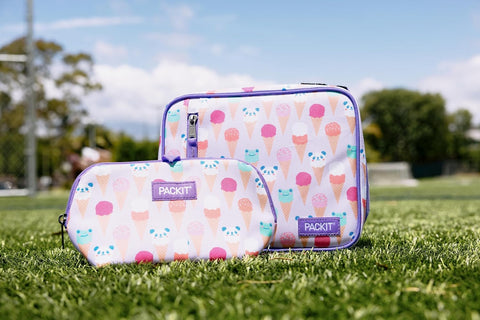 PackIt Freezable Snack Bag, Ice Cream Critters