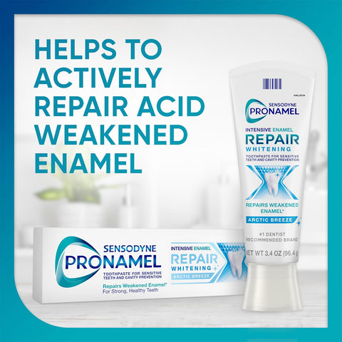 SENSODYNE PRONAMEL Intensive Enamel Repair Whitening Toothpaste, 3.4 oz x 4