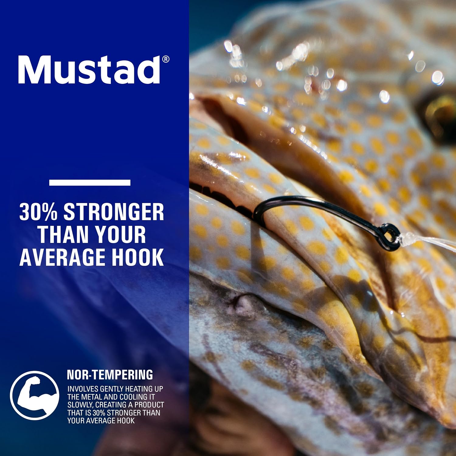 Mustad Demon Perfect Inline Circle Hook 39954NP - 1X Fine Fishing Hooks, Up Eye, Ideal for Saltwater and Freshwater Species, Original Patented Circle Hook Design, Inline Hooks