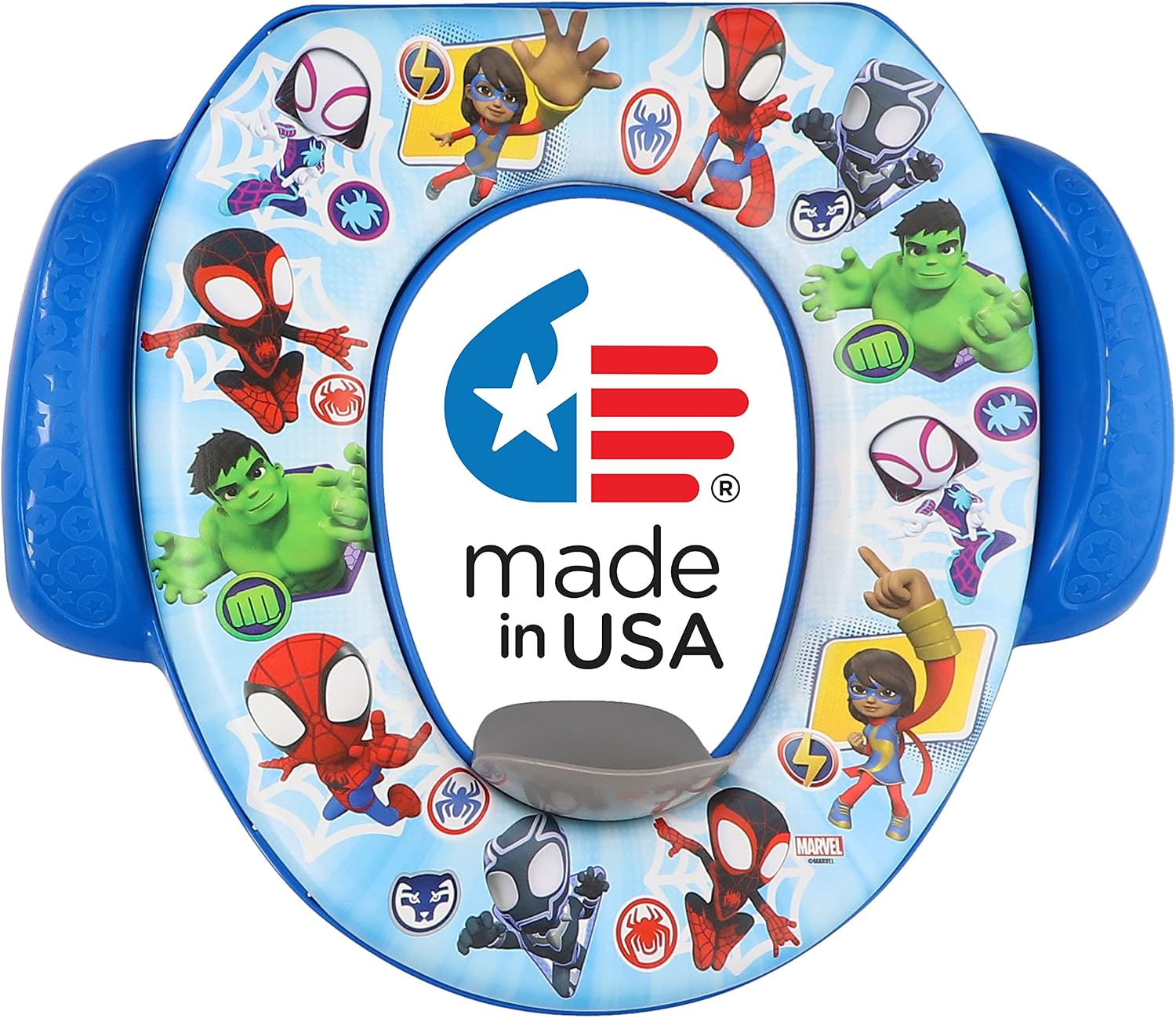 Spidey and His Amazing Friends "Team Up" Soft Potty Seat and Potty Training Seat - Soft Cushion, Baby Potty Training, Safe, Easy to Clean
