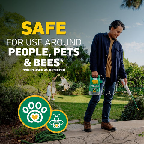 Spruce Weed Killer Refill - Versatile Weed & Grass Killer₂ for Flower Beds, Driveways & Mulch Beds - No Pour, No Mix, No Mess Refill - Kills Dandelions, Crabgrass & More - Results in 1 Hour (64 Oz)